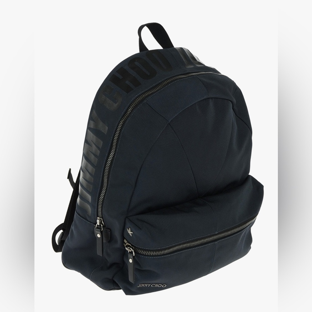 Jimmy Choo Black Canvas Backpack